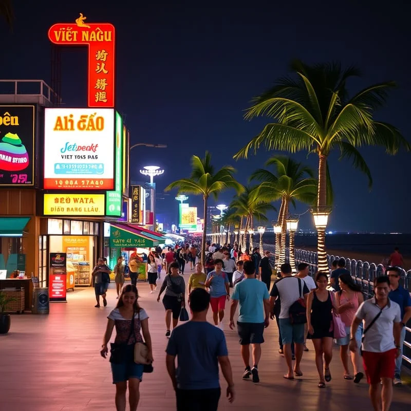 Вечерний Нячанг: город огней