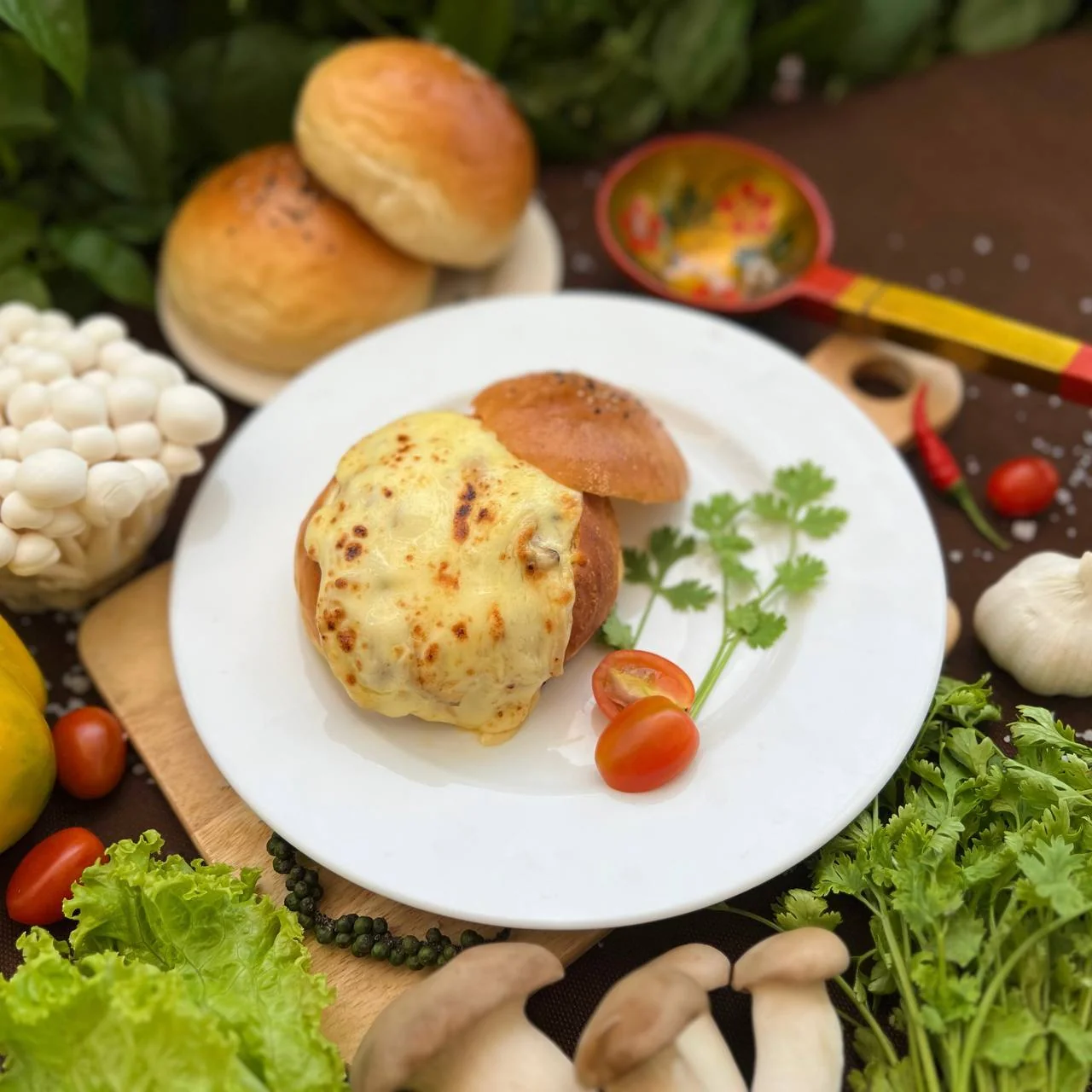 Жюльен с лососем