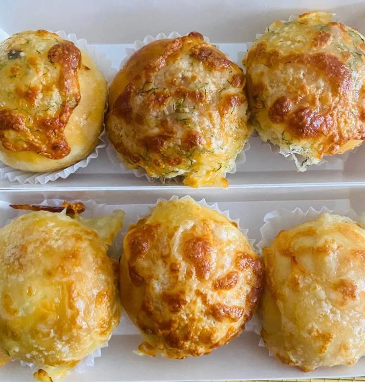 Маффины - Осетинский пирог с сыром Моцарелла, картофелем и зеленью