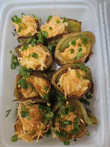 Рулетики из баклажанов